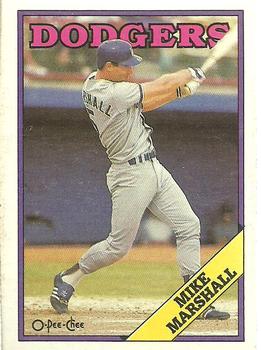 1988 O-Pee-Chee Baseball Cards 249     Mike Marshall